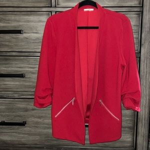 Maurice’s Red 3/4 Sleeve Blazer